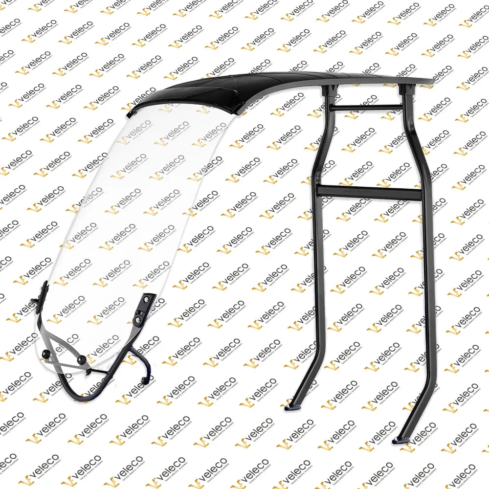 Roof for Veleco Draco and Veleco Faster NM – black roof frame and clear windshield