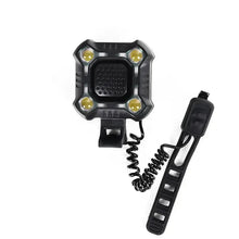 Electric Horn with Front Light 140dB for Electric Scooter or Bicycle – front view with remote detached