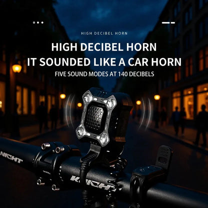 Electric horn with front light 140dB for electric scooter or bicycle