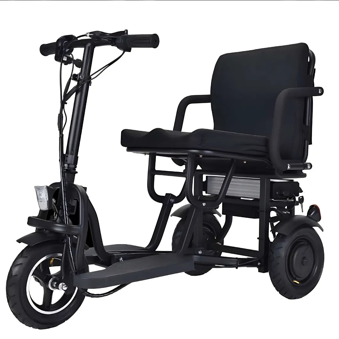 Electric Mobility Scooter Smartelektro G3 features a sleek black design, comfortable seat, and sturdy frame.