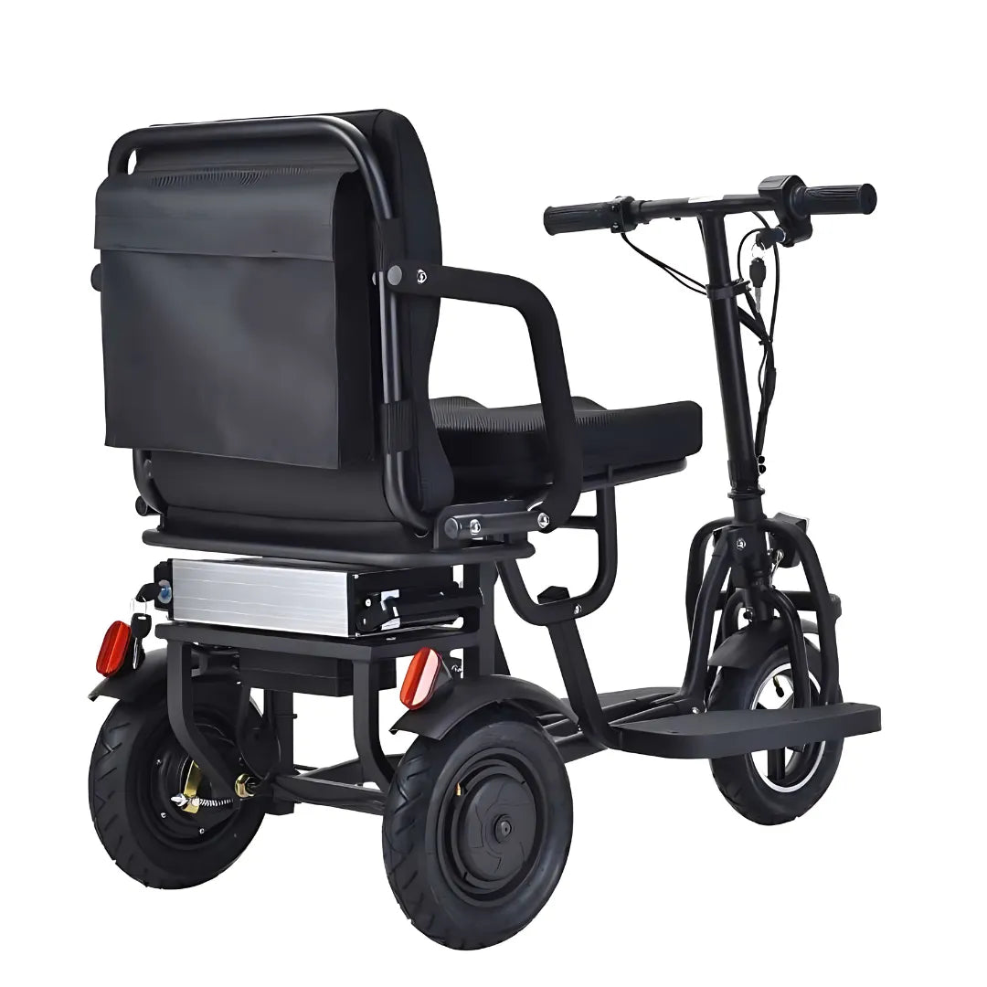 Electric Mobility Scooter Smartelektro G3, compact design, comfortable seat, sturdy frame, rear storage bag.