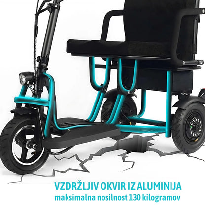 Electric Mobility Scooter Smartelektro G3 features a robust aluminum frame, designed for stability and safety.