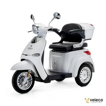 Veleco Cristal – white colour variant, front three-quarter view