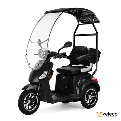 Veleco Draco – black colour variant, canopy, rear basket