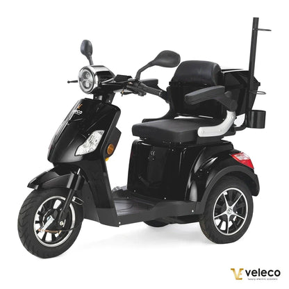 Veleco Draco – black colour variant, rear basket, cup holder