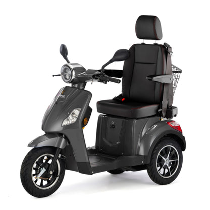 Veleco Draco – grey colour variant, headrest, seatbelt, rear basket