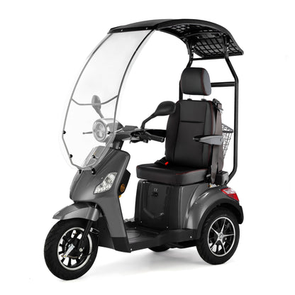 Veleco Draco – grey colour variant, canopy, headrest, seatbelt, rear basket