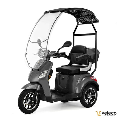 Veleco Draco – grey colour variant, canopy, rear basket