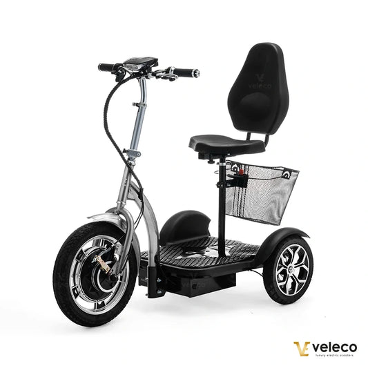 Veleco ZT16 – silver colour variant, front three-quarter view