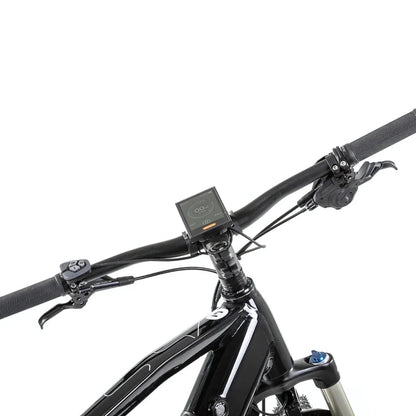 Electric Bike Econic One Cross Country features a sleek black design, adjustable handlebars, and digital display.
