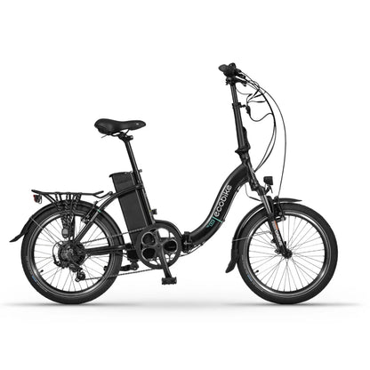 Electric Bike Ecobike Even features a sleek black design, compact frame, and removable battery for convenience.