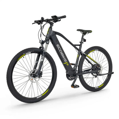 Electric Bike Ecobike Sx 5 features a sleek design, sturdy frame, and rugged tires for adventurous rides.