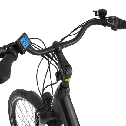 Electric Bike Ecobike Traffic features a sleek handlebar design with an integrated LCD display and ergonomic grips.