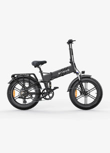 Electric bicycle Engwe Engine Pro 2.0 – side view, black colour variant