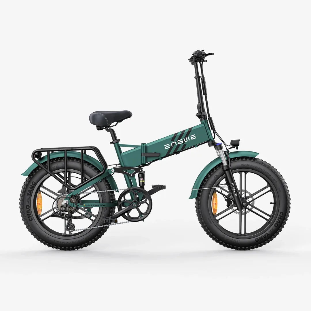 Električni bicikl Engwe Engine Pro 2.0 – bočni pogled, zelena varijanta boje