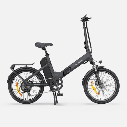 Electric bicycle Engwe O20 Boost – side view, black colour variant