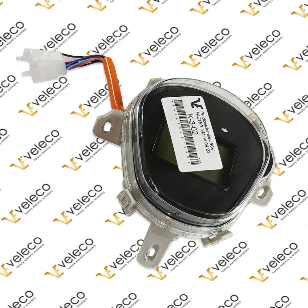 60V Speedometer for Veleco Faster – 60V speedometer with wiring