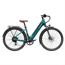 Electric bicycle Fiido C11 PRO – side view, teal colour variant