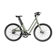 Bicicleta elétrica Fiido City C700 – vista lateral, quadro verde claro
