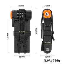 Foldable code lock for electric scooter or bicycle