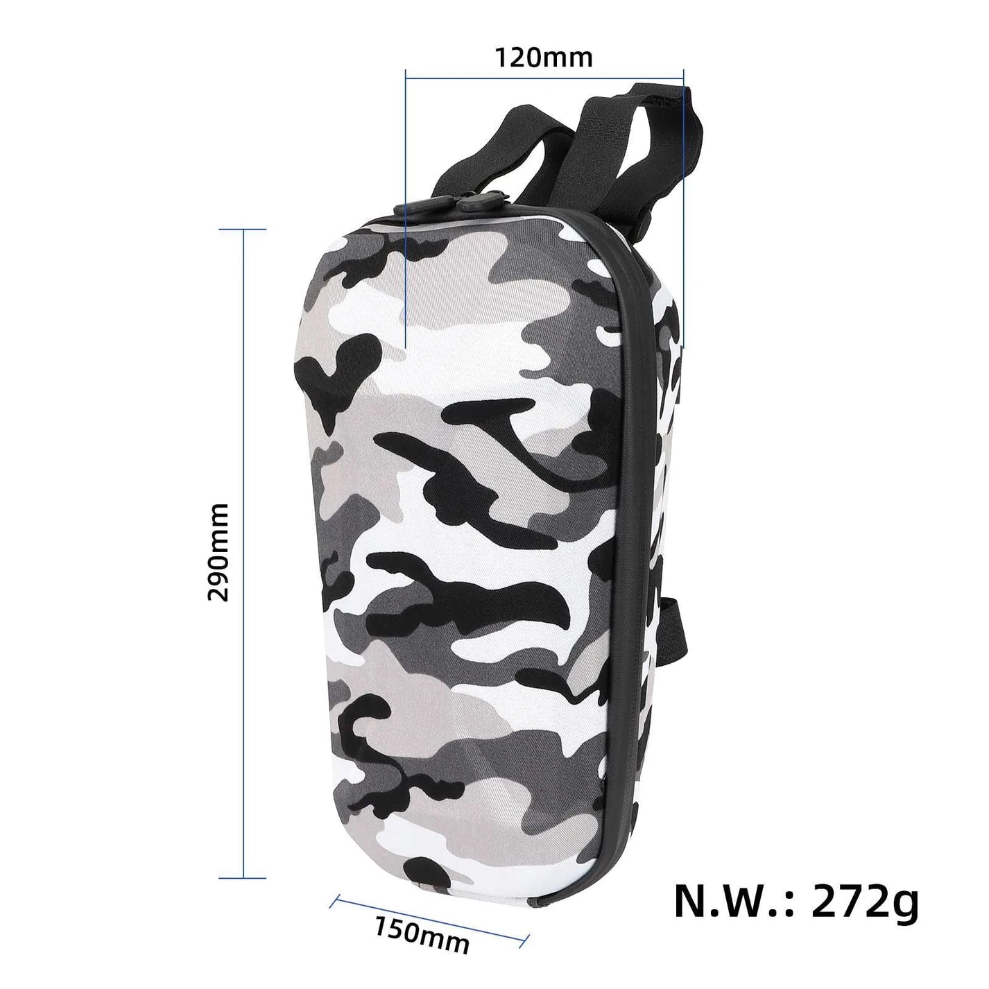 Front bag Camo gray 3L (PU+EVA) without logo