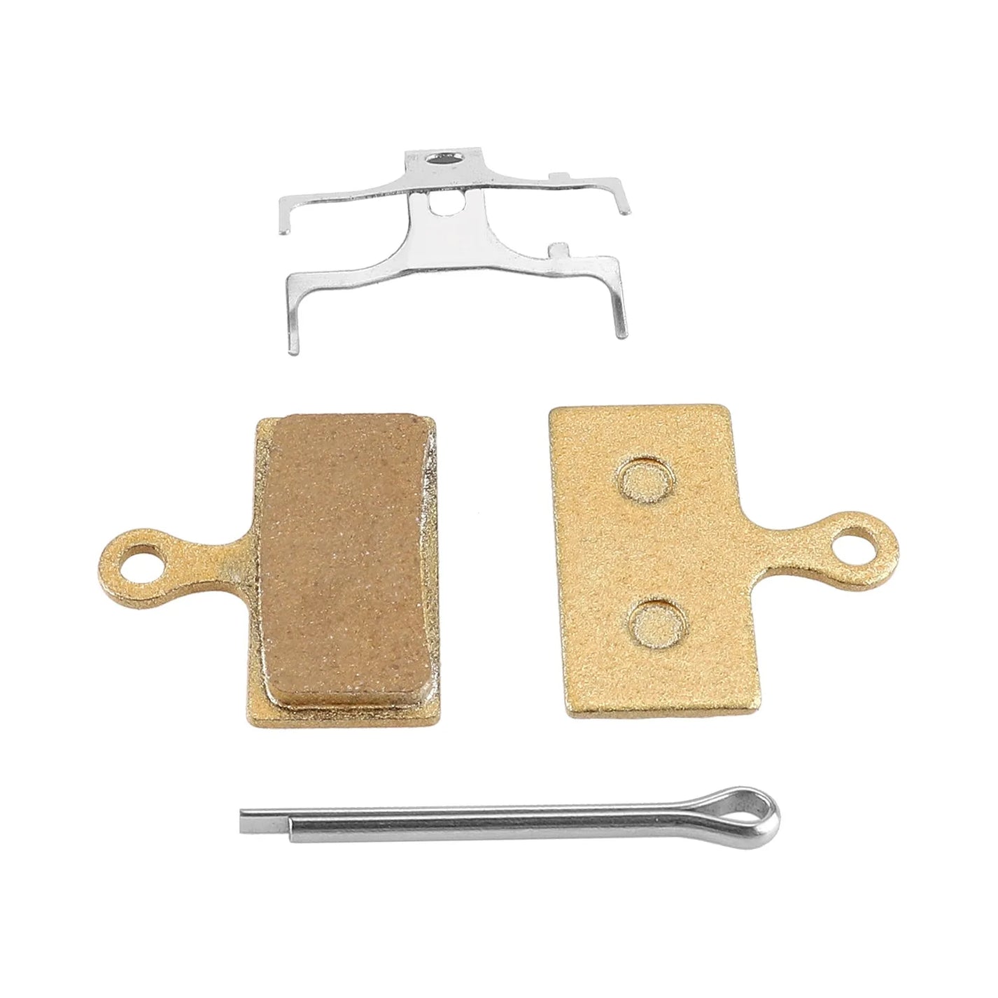 Full-metal brake pads for hydraulic disc brakes
