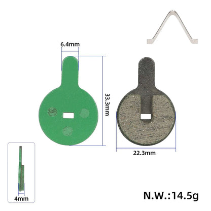 Green Ceramic Brake Pads for KuKirin G2 Max Electric Scooter