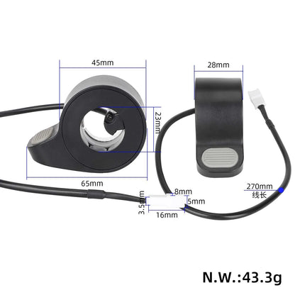 Grey throttle grip for Xiaomi 4 Lite electric scooter