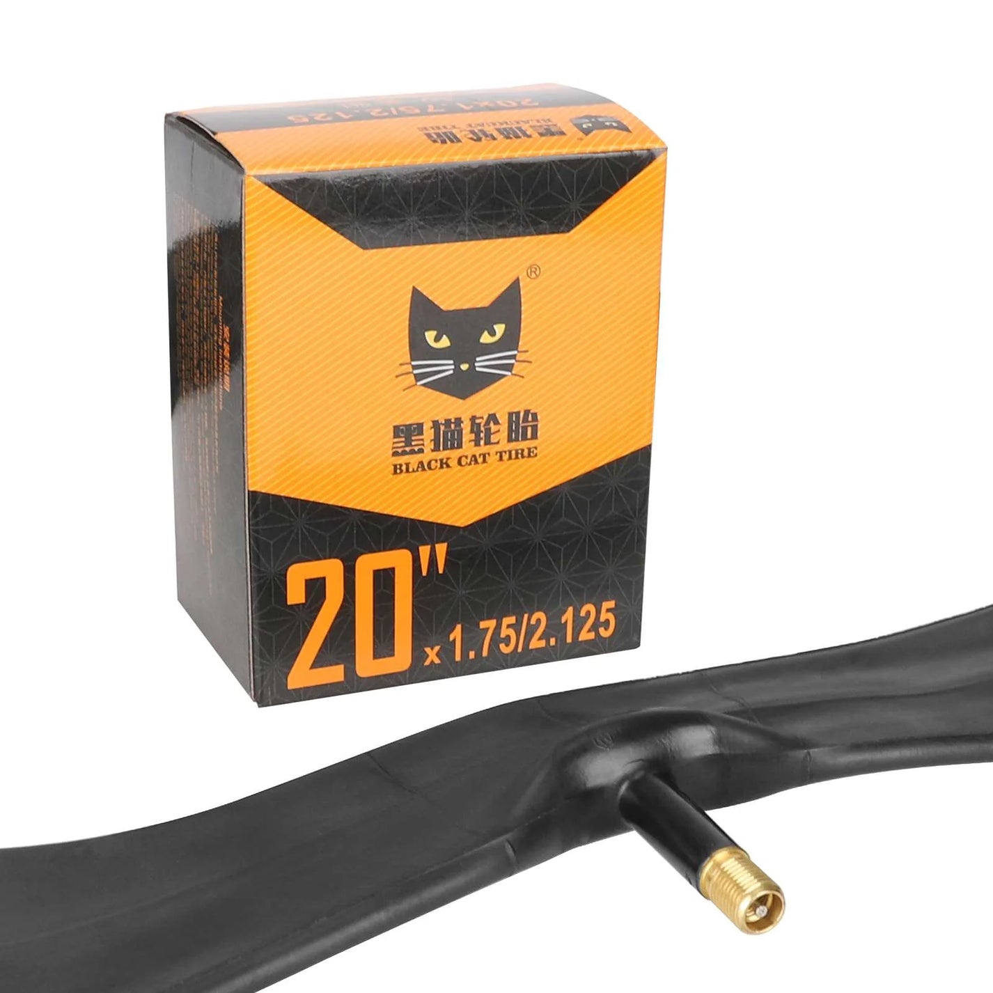 Inner tube 20x1.75/1.95/2.125 with car valve for electric bicycle