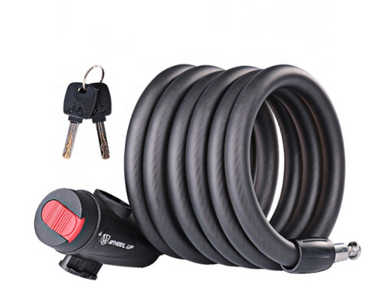 Lock with key for electric scooter and bicycle.