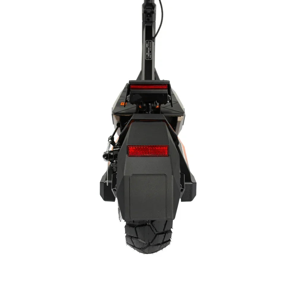Electric scooter KuKirin T3 – rear view, unfolded