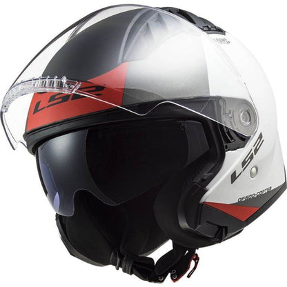LS2 Copter Motorcycle JET Open Face Helmet with Visor