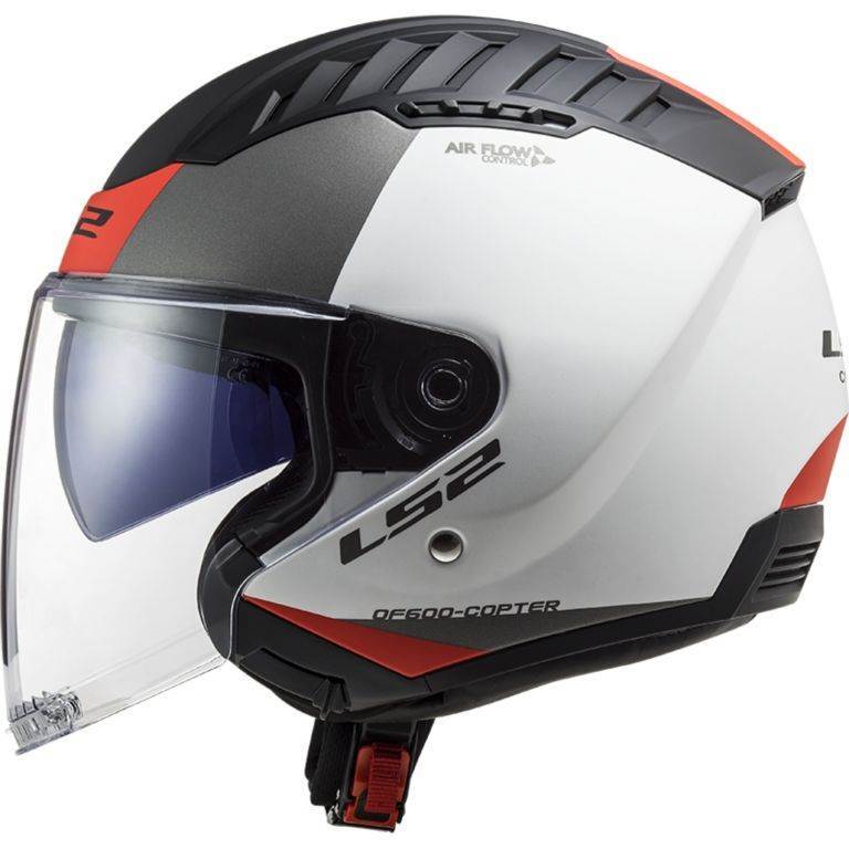 LS2 Copter Motorcycle JET Open Face Helmet with Visor