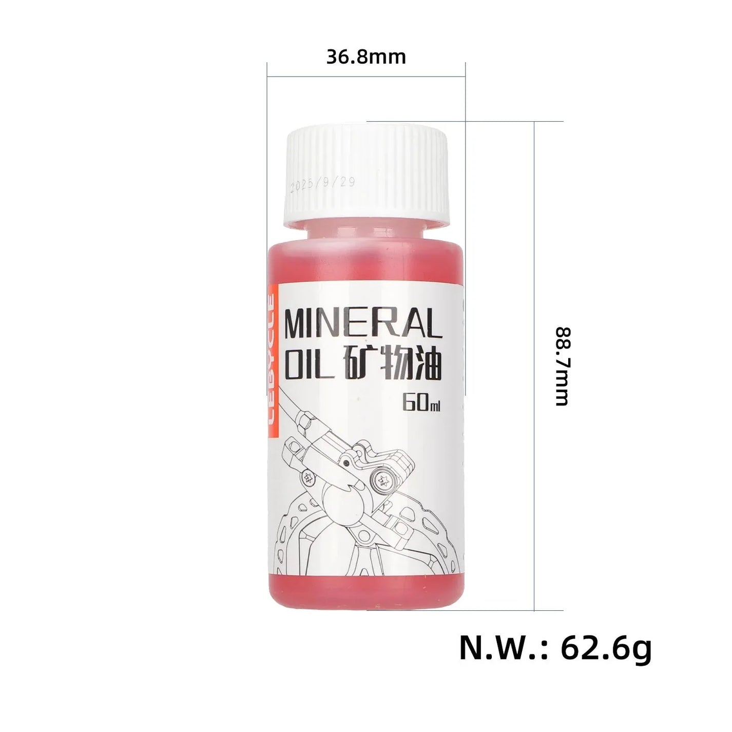 Mineral oil for hydraulic brakes 60 ml