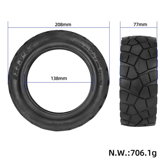 Off-road tubeless tire 9x3.0-5.5 for KuKirin G2 Pro electric scooter