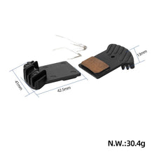 Organic brake pads with cooling fins for NUTT hydraulic brakes