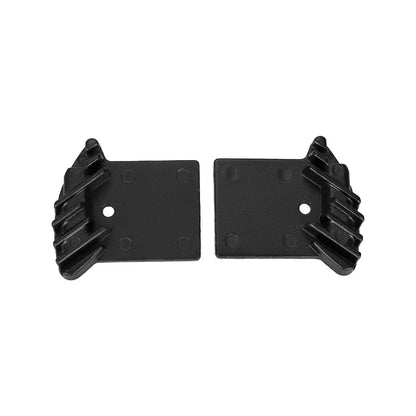 Organic brake pads with cooling fins for NUTT hydraulic brakes