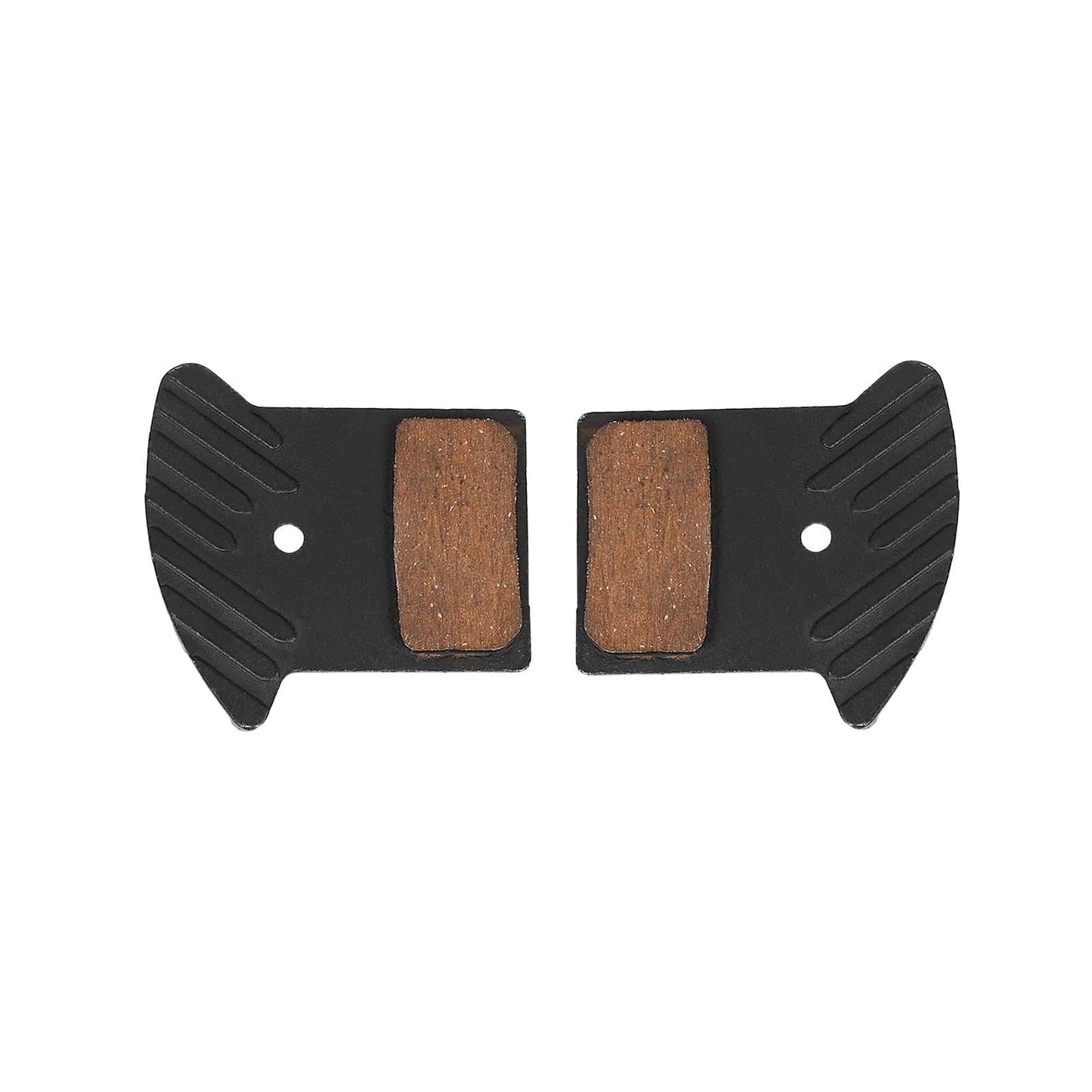 Organic brake pads with cooling fins for NUTT hydraulic brakes