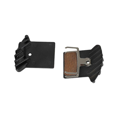 Organic brake pads with cooling fins for NUTT hydraulic brakes
