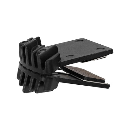 Organic brake pads with cooling fins for NUTT hydraulic brakes