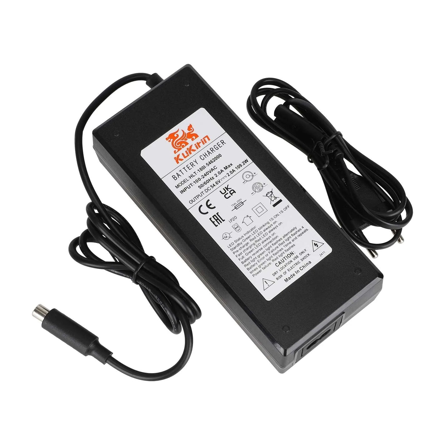 Original 2-pin charger for KuKirin G2 Max (54.6V 2A)