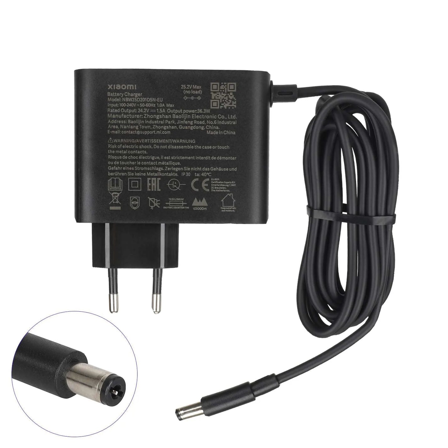 Original 24.2V 1.5A charger for Xiaomi 4 Lite 2nd Gen electric scooter
