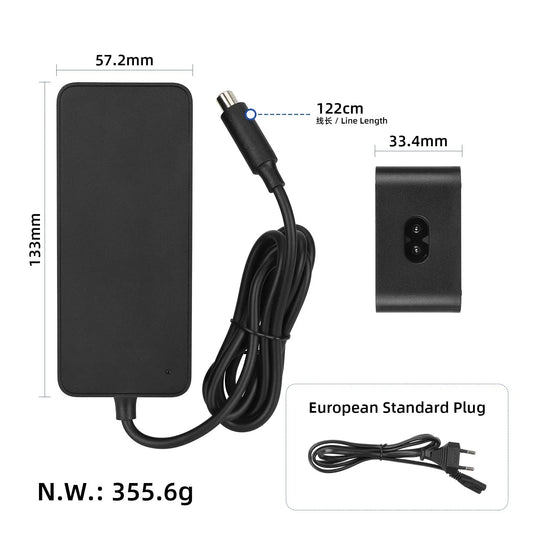 ULIP Chargers & Charge Ports – dimensions and weight infographic