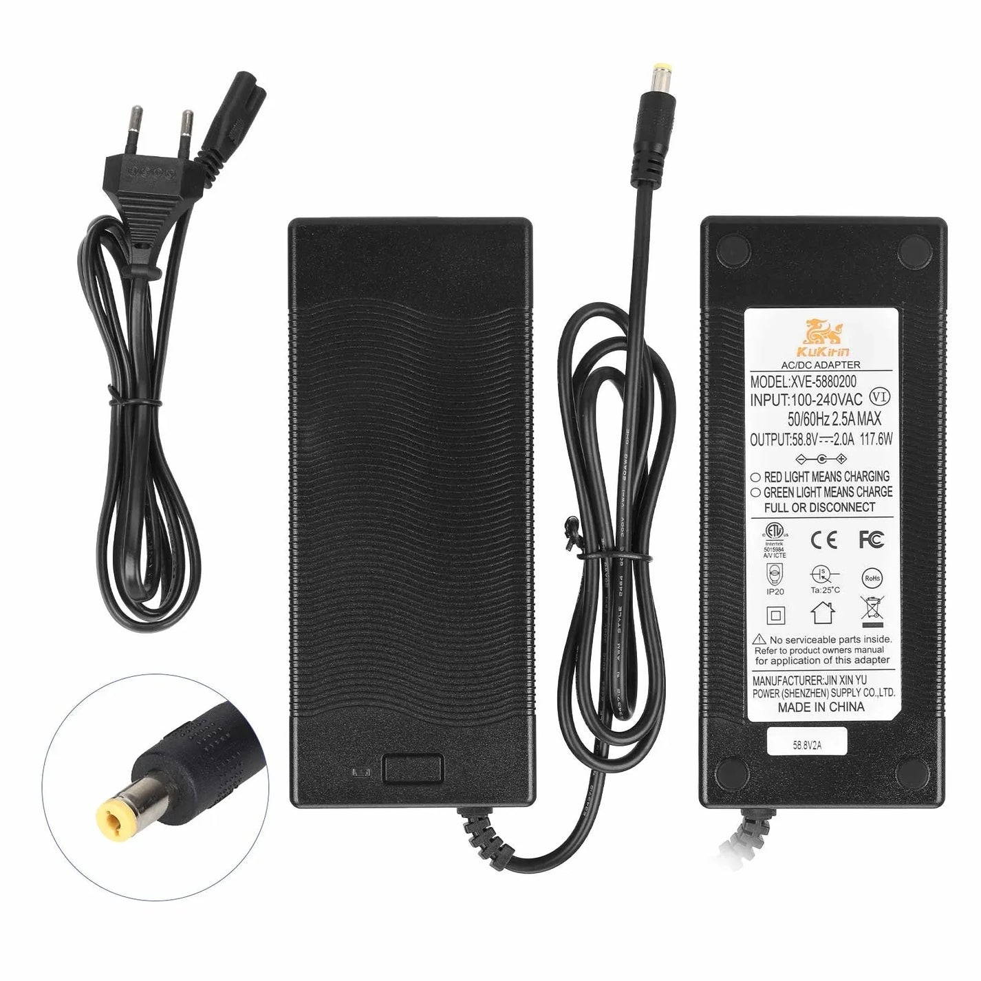 Original charger 58.8V 2A for electric scooter KuKirin G3