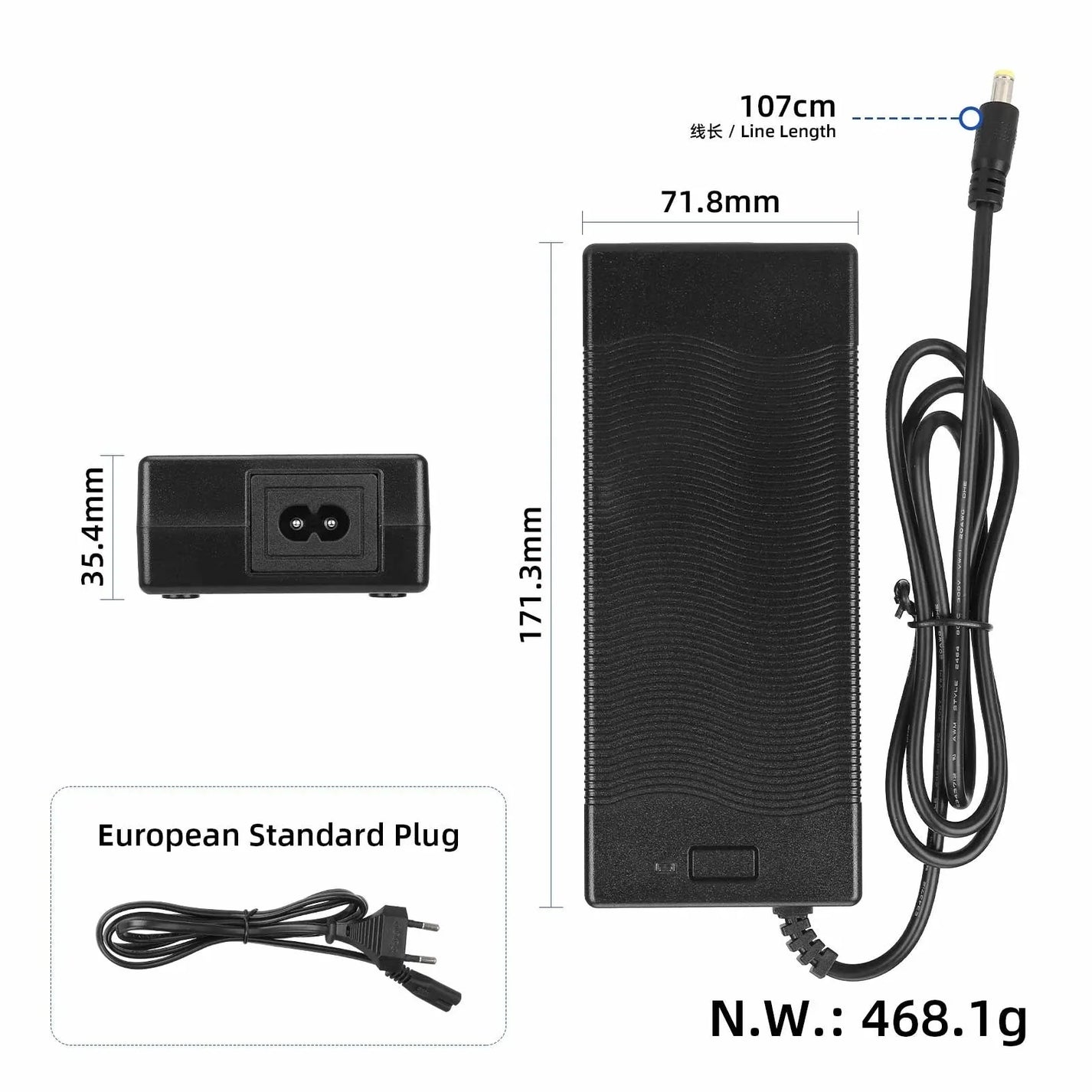 Original charger 58.8V 2A for electric scooter KuKirin G3
