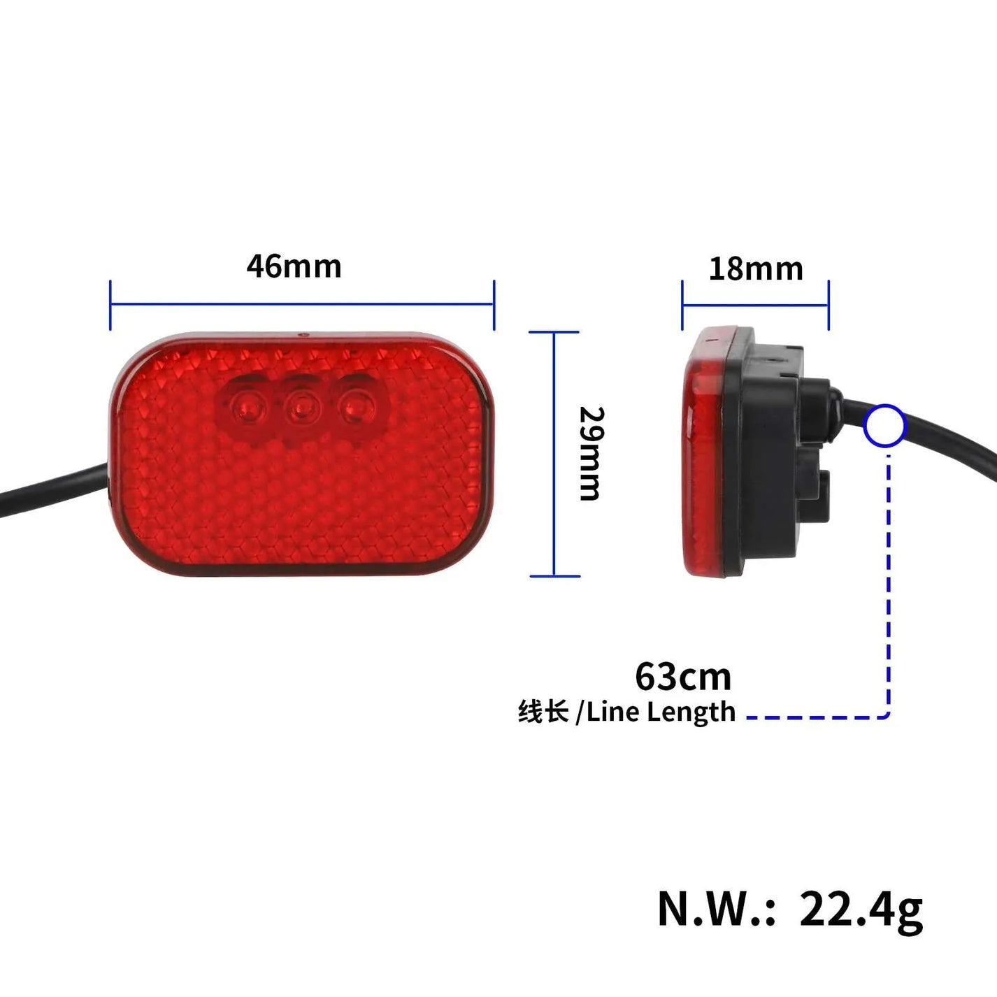Original tail light for KuKirin G2 Master electric scooter