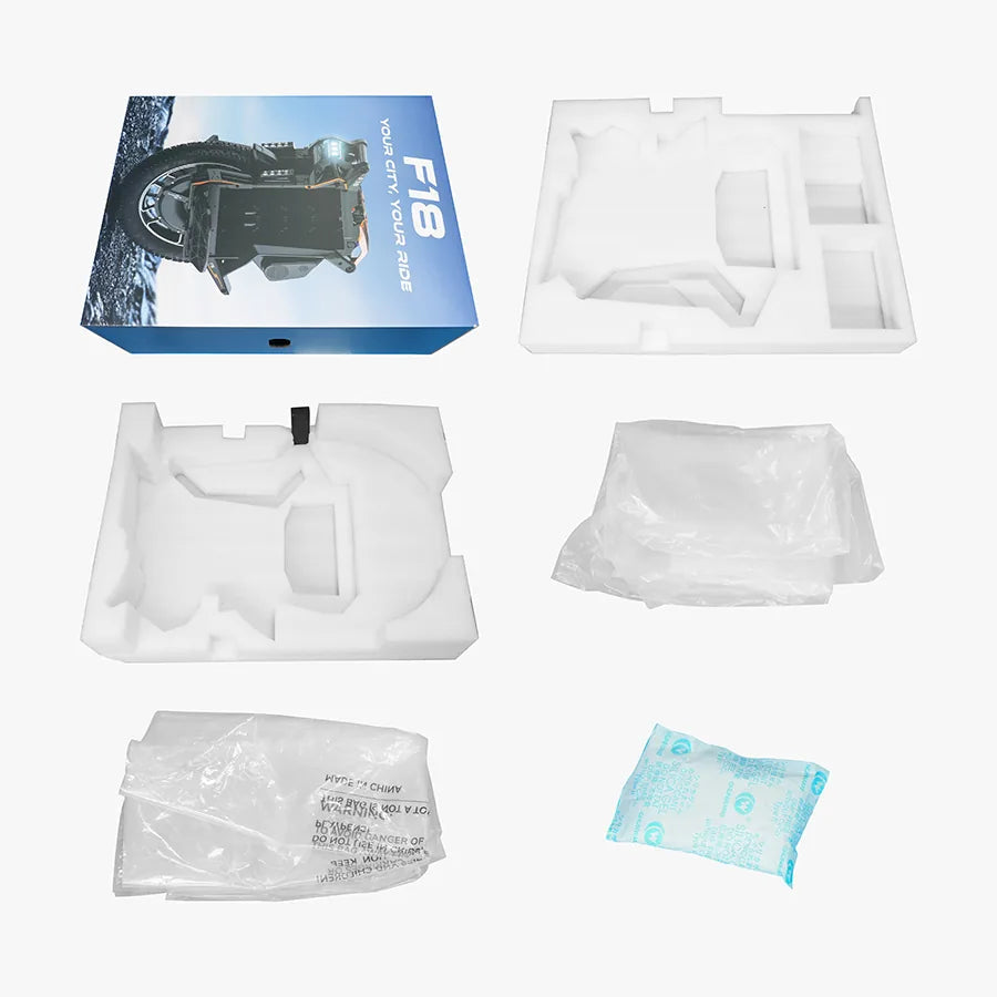 Packaging components for KingSong F18