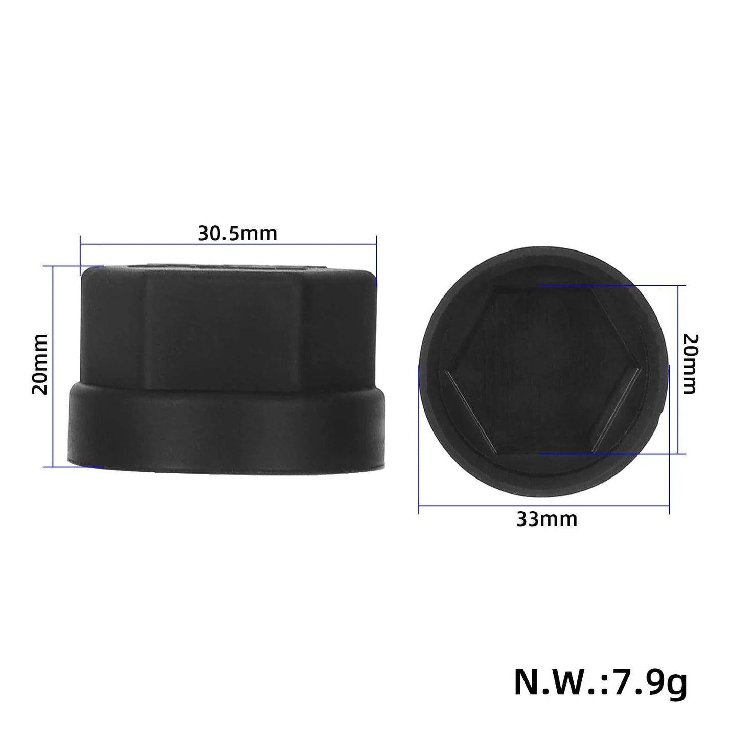 Plastic nut cover for KuKirin G2 Master 2025 electric scooter