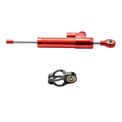 Red aluminum handlebar stabilizer for Zero 10X electric scooter