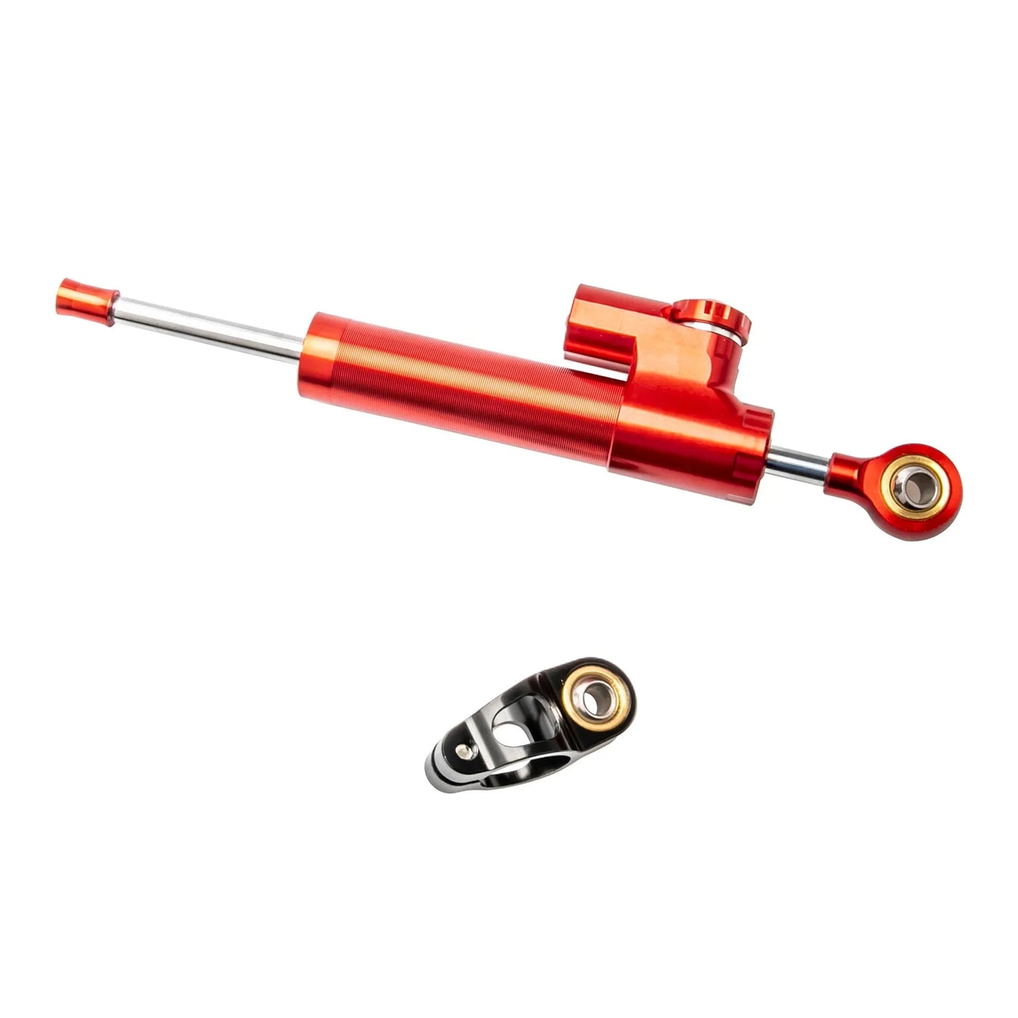 Red aluminum handlebar stabilizer for Zero 10X electric scooter